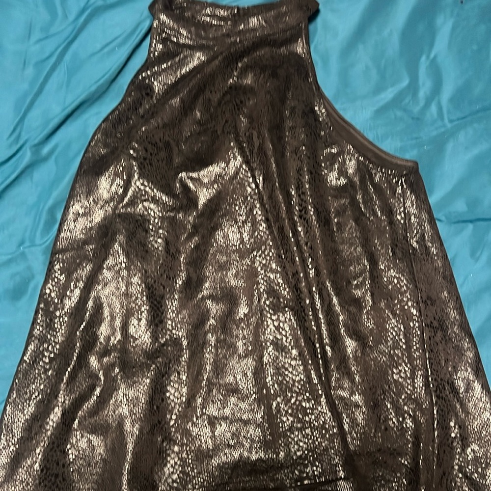 Black leather top